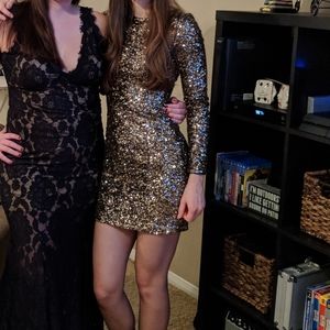 Badgley Mischka Sequin Dress